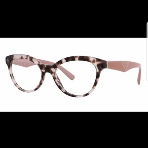 Pink Tortise Prada Glasses